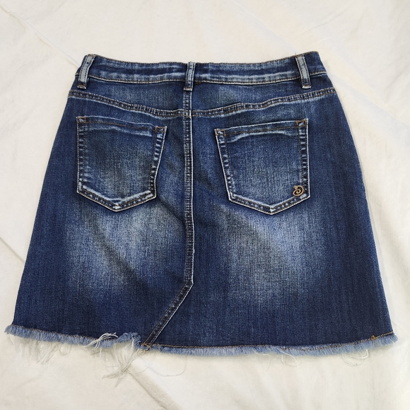 Indigo Rein Size 5 Blue Jean Mini Pencil Skirt Casual Style - Picture 4 of 8
